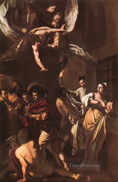 Desnudo Painting - Los siete actos de misericordia Caravaggio desnudo
